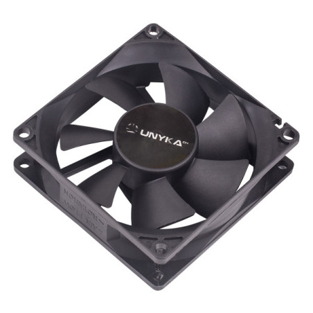 Ventilador Unykach de 80 mm - Velocidade máxima. 2000rpm - Cor preto